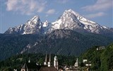 Pohodový víkend - Německo - Německo - Bavorsko - masiv Watzmann a pod ním se choulí Berchtesgaden