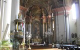Pohodový víkend - oblast Eger - Maďarsko, Eger, interiér barokního minoritského kostela od K.I.Diezenhofera, 1771