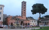 Pohodový víkend - Řím - Itálie - Řím - Santa Maria in Cosmedin, postaven v 6.stol. na zbytcích Herkulova chrámu, 782 a 1118-24 přestavěn